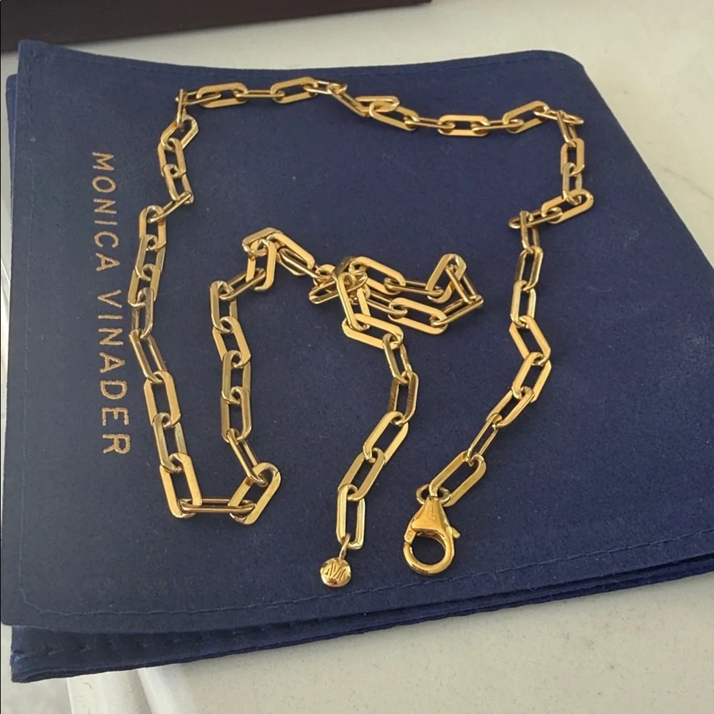 Monica Vinader deco paperclip chain necklace - Picture 5 of 5